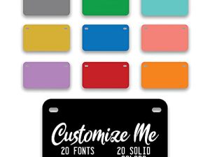 Mini License Plate - Bike License Plate - Personalized Bike License Plate - Personalized License Plate for Kids Car - 7" x 4" - License Plate for Kids Car- Golf Cart License Plate - Crafted in USA