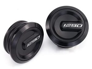 For KTM 1290 Super Adventure 2015-2022 1290 Super Duke R 2014-2022 Frame Hole Cover Caps Plug Decorative Frame Cap Motorcycle Accessories (Black)