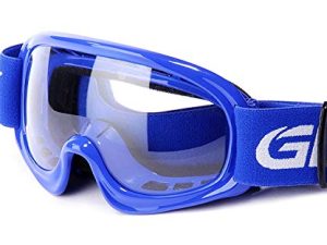 GLX YH15 Anti-Fog Impact-Resistant Kids Youth ATV Off-Road Dirt Bike Motocross Goggles for Boys & Girls (Blue
