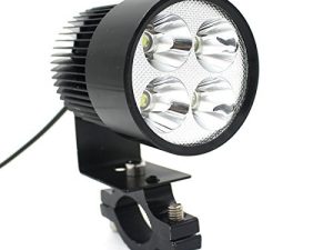 LEORX 12V-85V 20W Motorcycle E-bike LED Headlight Lamp Car Accessories (Black)