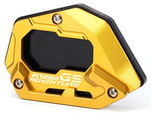 Modeer For BMW R1250GS Adventure 2018-2023 (Not For Lowered Vehicles) Motorcycle CNC Support Extension Plate Kickstand Side Stand Pad r 1250 gs adv r1250gsa Accessories (gold)