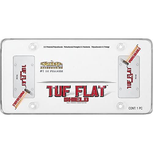Cruiser Accessories 76100 Tuf Flat Shield License Plate Frame Cruiser Accessories 76100 Tuf Flat Shield License Plate Frame