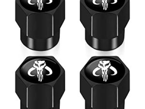 Car Tire Valve Stem Caps for Star Wars Mandalorian Emblem