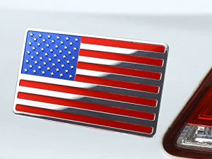 6 Pieces Flag Decal 3D Metal American Flag Sticker Decal Us Flag Emblem Sticker for Cars