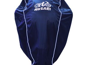 Heavy Duty Motorcycle Cover Waterproof Outdoor | Powersports Vehicle Covers | funda para Moto | Dirt Bike Accessories for Adult Bikes | Motorcycle Accessories by Nuzari | Med Navy Cover