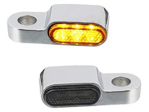 NTHREEAUTO Handlebar LED Turn Signals Mini Motorcycle Blinkers Brake Clutch Marker Light Compatible with Harley Dyna Sportster Honda Shadow VLX 600 V-Star 650 Suzuki Boulevard