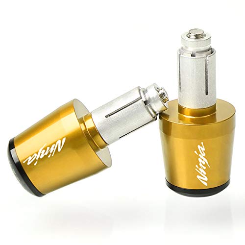 7/8" 22mm CNC Alu Motorcycle Handlebar Grips Ends Caps Fit For Ninja 650 1000SX ZX6R ZX9R ZX10R ZX12R ZX14R ER6F ER6N Gold 7/8" 22mm CNC Alu Motorcycle Handlebar Grips Ends Caps Fit For Ninja 650 1000SX ZX6R ZX9R ZX10R ZX12R ZX14R ER6F ER6N Gold