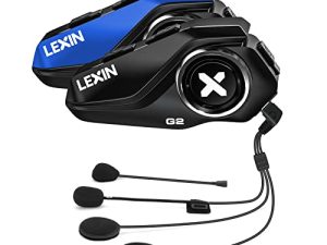 LEXIN Motorcycle Bluetooth Headset with 6 Changeable Shells
