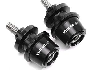 Motorcycle Accessories Aluminum Swing arm Spools Slider Stand Screw Fits For KAWASAKI Vulcan S 650 2015-2021 (Black)