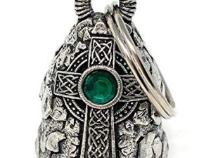 Bravo Bells Celtic Cross Diamond Bell - Biker Bell Accessory or Key Chain for Good Luck on The Road