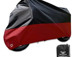 Tokept Black and Red Motercycle Cover Waterproof Sun UV Dustproof XL 96" for All Scooter and Mopeds (XL)