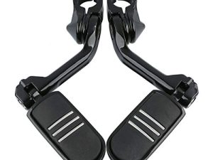 TCMT Highway Pegs Fit For Harley Softail Sportster Electra Road Glide Road King Street Glide with 1.25" Engine Guard 1 1/4 Highway Bar