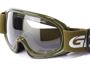 GLX YH15 Anti-Fog Impact-Resistant Kids Youth ATV Off-Road Dirt Bike Motocross Goggles for Boys & Girls (Army Green