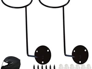TIHOOD 2PCS Helmet Hanger Helmet Holder Rack Wall Mounted Hook for Coats