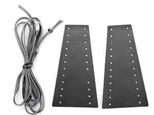 Qiilu Black Leather Motorcycle Brake Clutch Covers