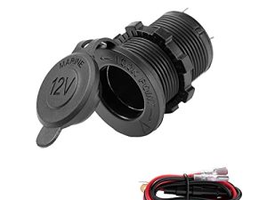 UYYE Universal 12V/24V Car Cigarette Lighter Socket