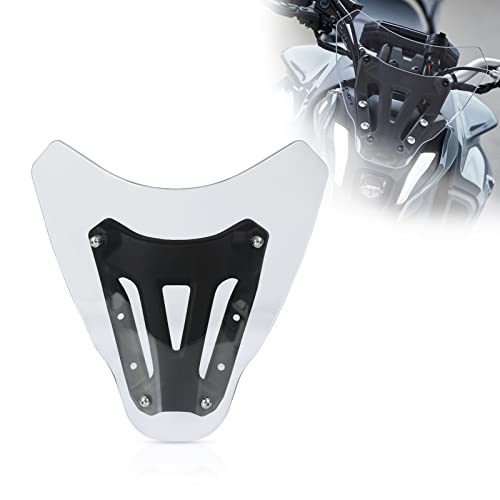 Motorcycle Windscreen Windshield Wind Deflector Screen Shield Protector With Bracket For MT-07 MT 07 MT07 2021-2022 (Transparent) Motorcycle Windscreen Windshield Wind Deflector Screen Shield Protector With Bracket For MT-07 MT 07 MT07 2021-2022 (Transparent)
