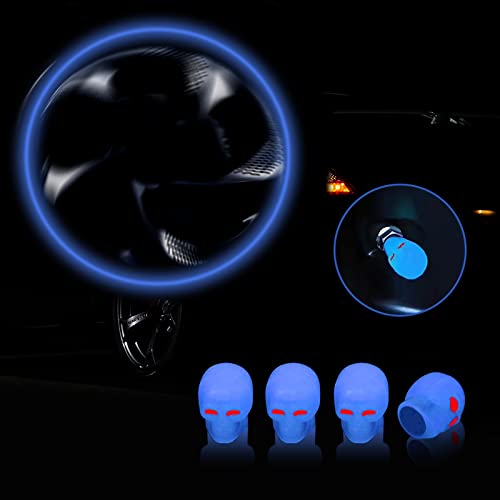 Miytsya 4 PCS Luminous Wheels Cap Tire Valve Stem Miytsya 4 PCS Luminous Wheels Cap Tire Valve Stem