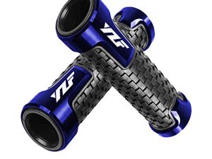 Motorcycle Non Slip Handlebar Grips 7/8" 22mm Rubber Handle Grips For YZF 600R R1 98-19 R3 15-19 R6 99-19 R125 08-19 R6S 06-09 R25 14-19（Blue）