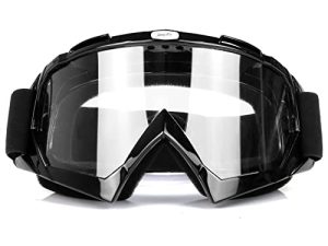 JAMIEWIN Motorcycle Goggles Clear Lens ATV Dirt Bike Motocross UTV MX OTG Offroad Riding Goggles Anti UV Dustproof Anti Fog Racing Skiing Goggles