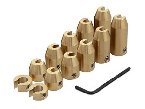 NICECNC 24 Pack Motorcycle Reusable Brass Wheel Spoke Balance Weights Refill Kits Compatible with Super Moto