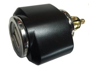 3.3 Amp Hella DIN Plug to Dual Port USB Charger Shorty Socket