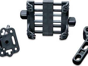 Kuryakyn 1676 Motorcycle Accessory: Clutch/Brake Perch Mount Tech-Connect Cradle GPS Device/Phone Holder Mounting Kit
