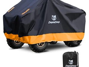 CoukouCover 300D Black Orange Waterproof ATV Cover