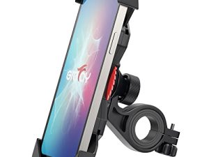 Grefay Bike Phone Holder Motorcycle Handlebar Phone Holder Scooter Phone Mount with 360° Rotation for 3.5-6.5 inch