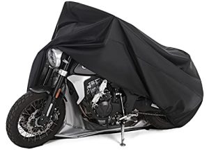 Motorcycle Cover All Season Universal Weather Waterproof Motorbike Cover with Lock-Holes & Storage Bag XXL Motorcycles Vehicle Cover for Harley Davidson