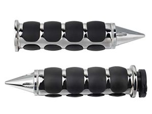 NTHREEAUTO Motorcycle Hand Grips Universal Handlebar Throttle Grip for 1" / 25mm Handle Bar Compatible with Harley Dyna Sportster Road King Street Glide Fat Boy