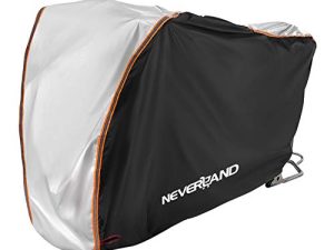 Neverland Motorcycle Covers Outdoor Storage Heavy Duty Waterproof Motorbike Cover with Reflective Strips Lock Hole