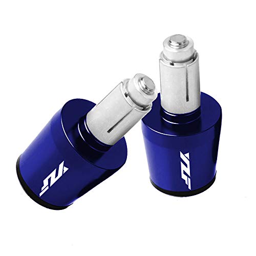 7/8"22mm Motorcycle Handlebar Ends Aluminum Handle Bar Grips Plugs Caps For YZF R1 R3 R6 R125 R6S R25 600R(Blue) 7/8"22mm Motorcycle Handlebar Ends Aluminum Handle Bar Grips Plugs Caps For YZF R1 R3 R6 R125 R6S R25 600R(Blue)