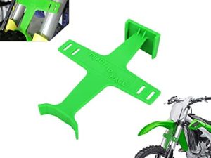 Universal Motorcycle Fork Guard Suspension Support Brace Transportation Tool Tie Down Seal Saver Protection Plastic For Dirt Bike Motocross Accessories Green