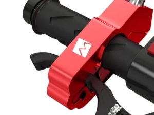 Monster Fairings Red Motorcycle Locks Heavy Duty Anti Theft Adjustable Bike Handlebar Lock for Protection