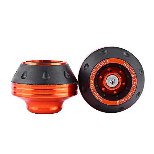 CNC Front Fork Frame Sliders Wheel Crash Protector Aluminum Fork Wheel Frame Sliders Crash Pads Motorbike Falling Protection Scooter Moped(Orange) CNC Front Fork Frame Sliders Wheel Crash Protector Aluminum Fork Wheel Frame Sliders Crash Pads Motorbike Falling Protection Scooter Moped(Orange)