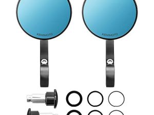 Kemimoto Motorcycle Handlebar Bar End Mirrors
