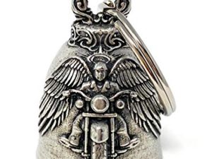Motorcycle Angel Motorcycle Biker Bell Accessory or Key Chain for Luck