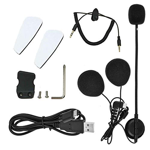 HuanGou BT-S2 Motorcycle Bluetooth Headset Intercom Type-C Interface Boom Microphone Earphone Audio Cable Charger Cable Mounting Clip Velcro Kits Accessories HuanGou BT-S2 Motorcycle Bluetooth Headset Intercom Type-C Interface Boom Microphone Earphone Audio Cable Charger Cable Mounting Clip Velcro Kits Accessories
