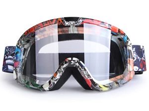 LMAVAG Motorcycle Goggles Dirt Bike Goggles ATV Goggles for Adult Motocross Goggles Riding Racing Goggles MX Goggles Powersports Goggles Offroad Goggle UV400 Anti-Scratch Dustproof Goggles Color