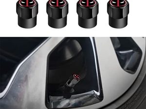 AVCITY Fit Deadpool Valve Stem Caps Universal Tire Stem Cover 4Pcs Tire Caps for Cars