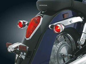 Kuryakyn 2269 Motorcycle Lighting Accessory: Rear Turn Signal/Blinker Lights Deep Dish Bezels for Honda
