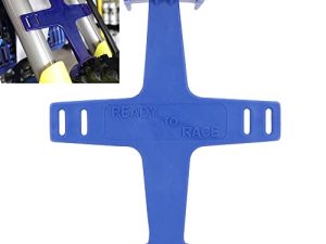 Universal Motorcycle Fork Guard Suspension Support Brace Transportation Tool Tie Down Seal Saver Protection Plastic For Dirt Bike Motocross Accessories Blue