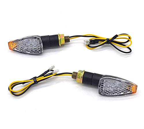 evomosa Mini Stalk Arrow Light Motorcycle Turn Signals Lights 10mm Universal Motorbike LED Indicator Blinker Amber Lamp(2 pcs) evomosa Mini Stalk Arrow Light Motorcycle Turn Signals Lights 10mm Universal Motorbike LED Indicator Blinker Amber Lamp(2 pcs)