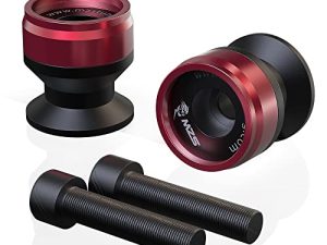 MZS 6MM Swingarm Spools Sliders Stand CNC Universal M6 Red Compatible with YZF R1 R3 R6 R6S YZF600R FZ1 FZ6 FZ6R FZ8 FJ09 FZ09 FZ10 MT09 MT10 XSR900 FJR1300 XTZ1200 RSV4 821 899 959