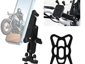 KARUIZI Phone Mount with Handlebar with Medium Arm for Motorcycle