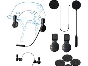 Motorcycle Helmet Bluetooth Headset HiFi Stereo Bluetooth 5.0 Auto Pairing Auto Answer Support Voice Dial 60H Playtime Fits Summer and Winter Bluetooth Helmet Headset Waterproof Sports Cycling/Skiing