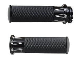 NTHREEAUTO 1" / 25mm Handlebar Hand Grips Motorcycle Throttle Grip Universal Compatible with Harley Sportster Iron 883 Dyna Road Electra Glide Softail Touring