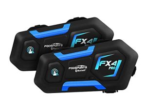 Motorcycle Bluetooth Headset Fodsports FX4 Pro 1200m Helmet Intercom