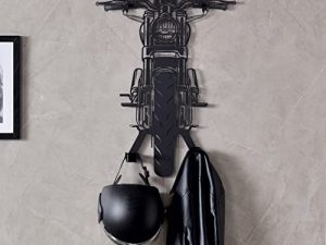 UNIQ GHUDS Black Helmet Holder Wall Mount Unique Design